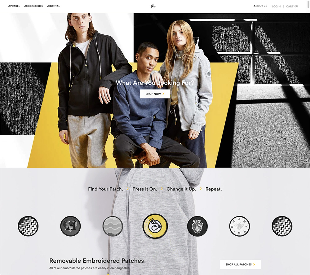 Online fashion apparel website custom designed in Shopify