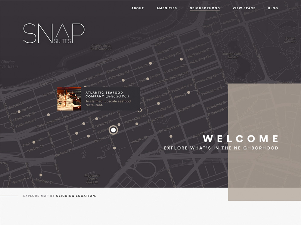 Google map integrated website design in wordpress