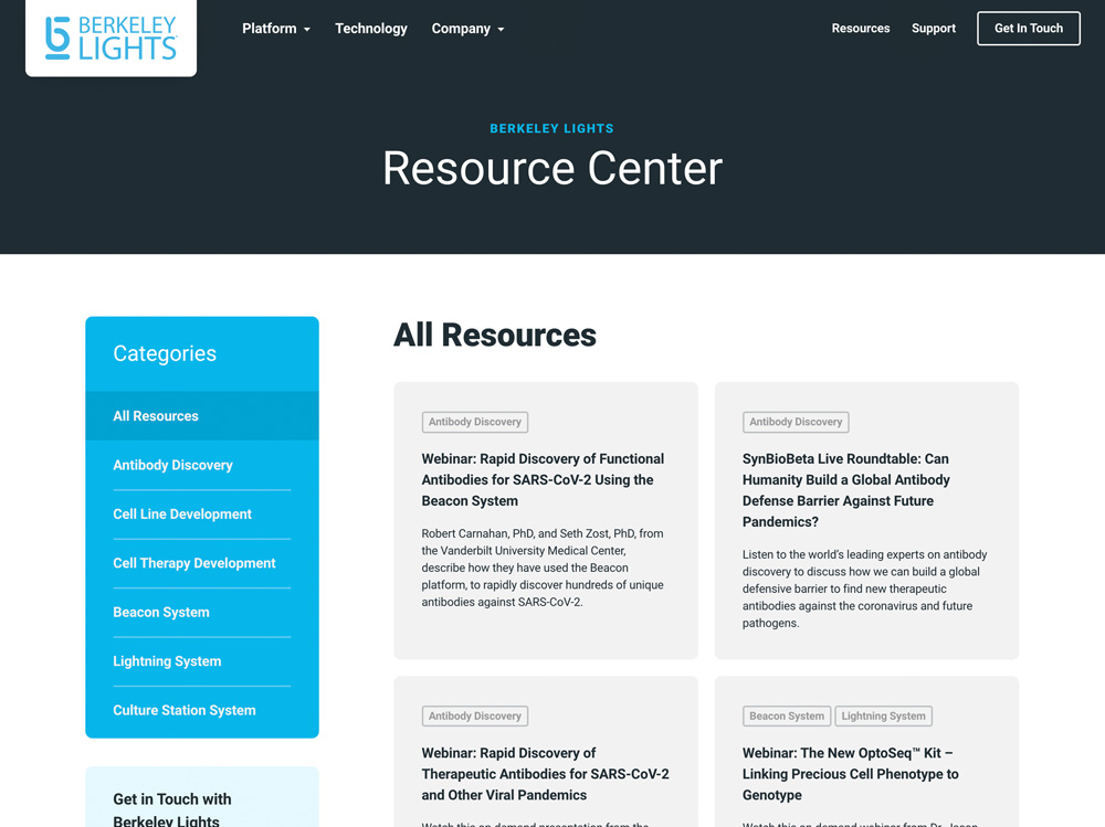 Life sciences and technology document resource center design