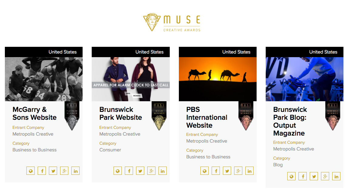 Award-Winning Web Design Agency in Boston - Muse Awards