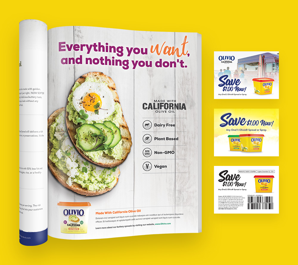 Retail CPG design - promotions, ads, and coupons